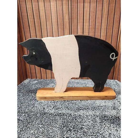 Wooden Pig Decor #A77 - Picture 1 of 12